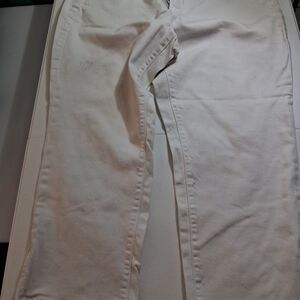 Talbots Curvy Crop White Women's Size 18